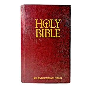 Holy Bible New Revised Standard Version Vintage 1989 Burgundy Hardback Bible